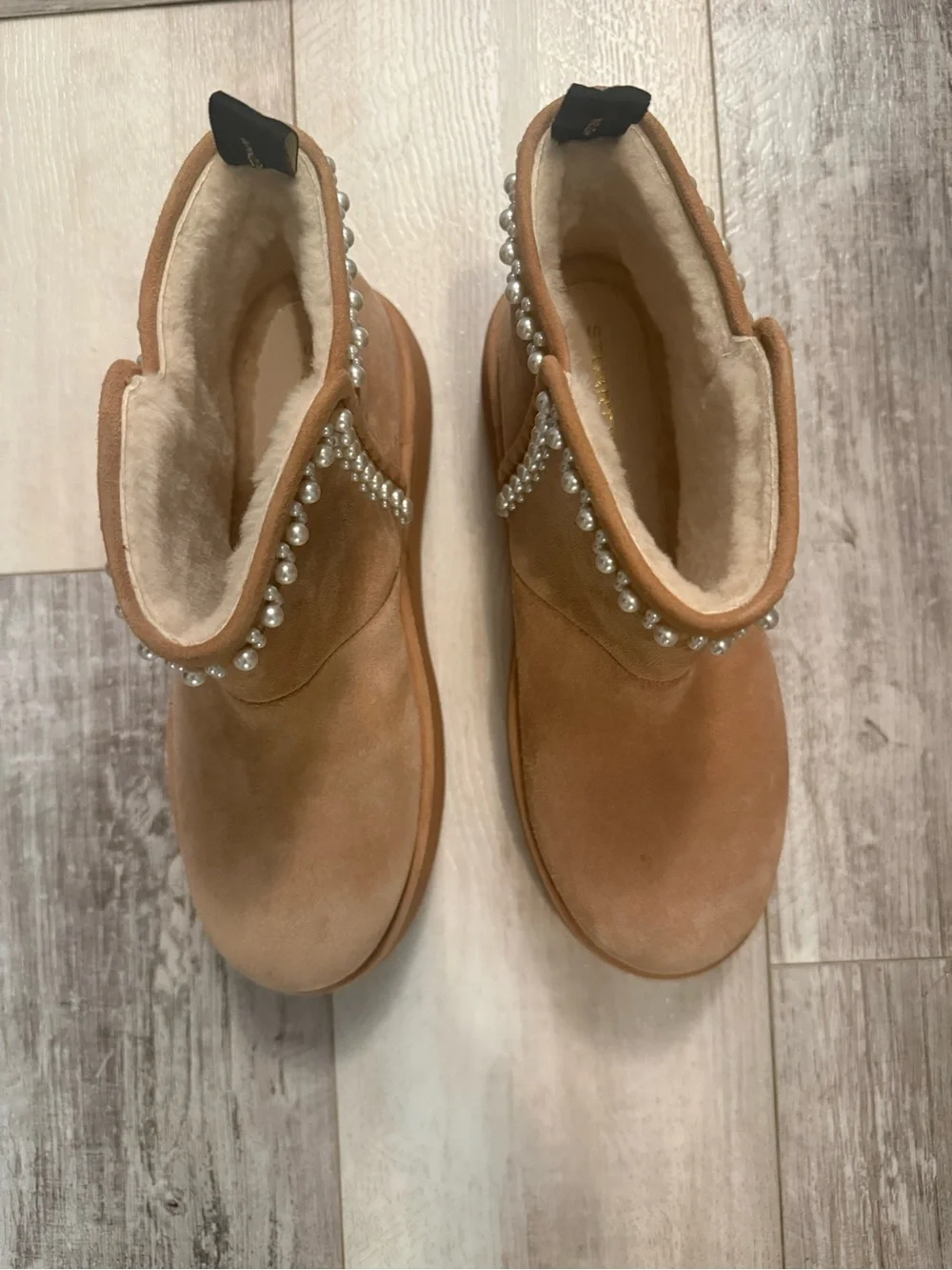 Stuart Weitzman NELLIE PEARL FLATFORM BOOTIE Size 7 NWT